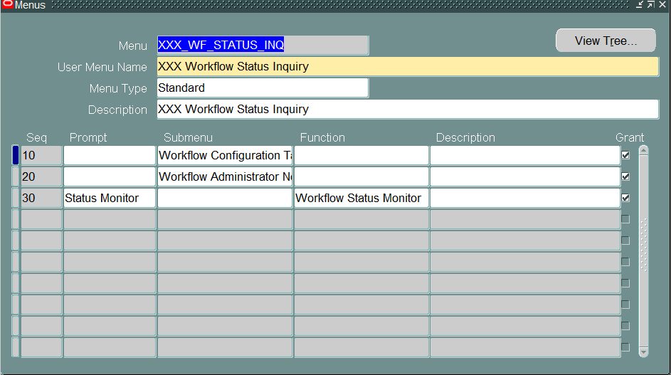 workflow status monitor oracle apps